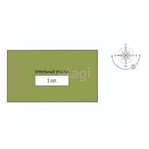 Таунхаус 142м&sup2;, 2-этажный, участок 1 сот.  