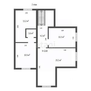 Дом 130м&sup2;, 2-этажный, участок 12 сот.  