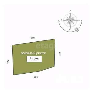 Дом 91м&sup2;, 3-этажный, участок 5 сот.  