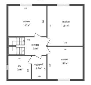 Дом 140м², 2-этажный, участок 15 сот.  