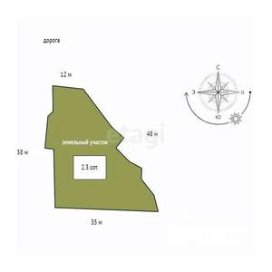 Дом 40м², 1-этажный, участок 2 сот.  
