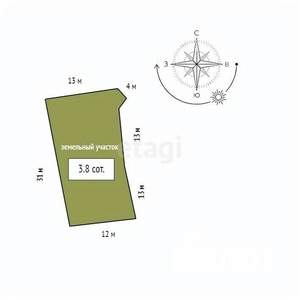 Дом 41м&sup2;, 2-этажный, участок 4 сот.  