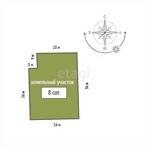 Дом 489м&sup2;, 2-этажный, участок 8 сот.  
