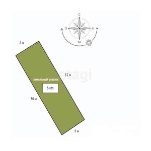 Дом 30м&sup2;, 1-этажный, участок 5 сот.  