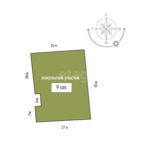 Дом 138м&sup2;, 2-этажный, участок 8 сот.  