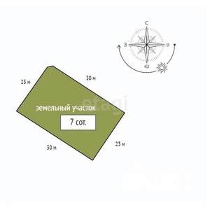 Дом 60м², 2-этажный, участок 8 сот.  