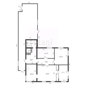 Дом 126м², 2-этажный, участок 8 сот.  