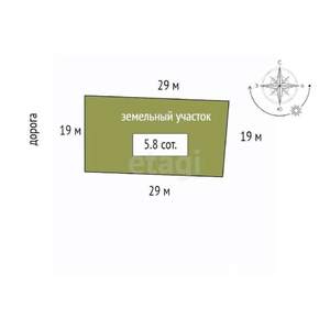 Дом 30м², 2-этажный, участок 6 сот.  