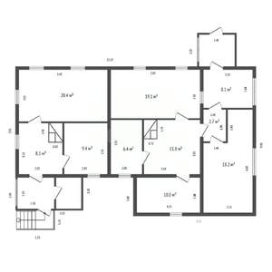 Дом 77м², 1-этажный, участок 3 сот.  