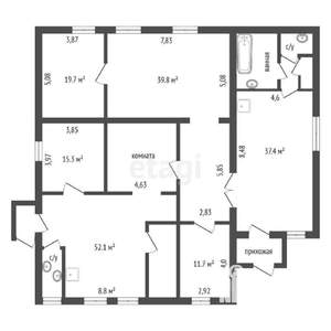 Дом 230м², 1-этажный, участок 10 сот.  