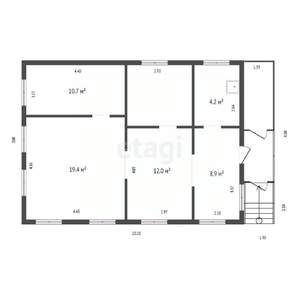 Дом 61м&sup2;, 1-этажный, участок 5 сот.  