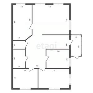 Дом 120м², 1-этажный, участок 10 сот.  