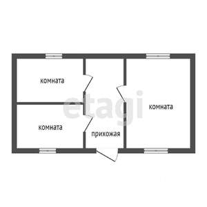 Дом 70м&sup2;, 1-этажный, участок 12 сот.  