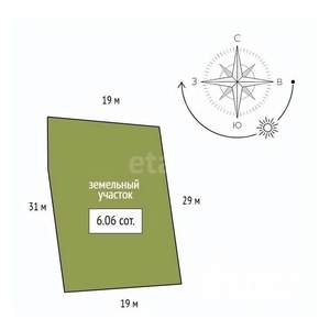 Дом 50м&sup2;, 2-этажный, участок 6 сот.  