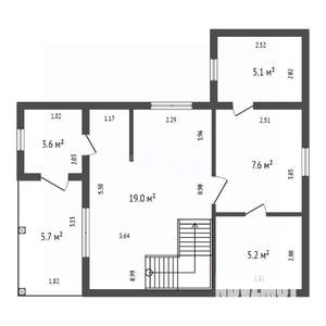 Дом 110м&sup2;, 2-этажный, участок 7 сот.  