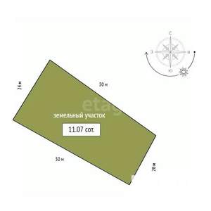 Дом 79м&sup2;, 2-этажный, участок 11 сот.  