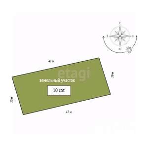 Дом 102м&sup2;, 1-этажный, участок 10 сот.  