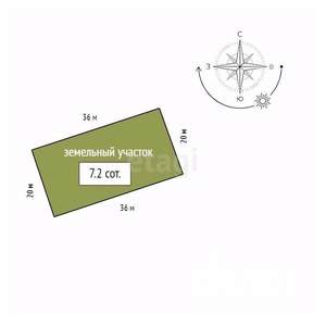 Дом 100м&sup2;, 1-этажный, участок 7 сот.  