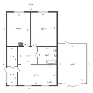 Дом 150м², 2-этажный, участок 8 сот.  