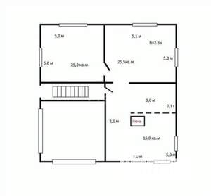 Дом 371м², 2-этажный, участок 7 сот.  