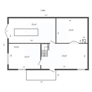 Дом 253м&sup2;, 2-этажный, участок 4 сот.  
