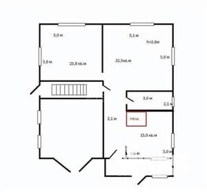 Дом 371м², 2-этажный, участок 7 сот.  