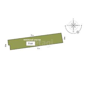 Дом 20м&sup2;, 1-этажный, участок 8 сот.  