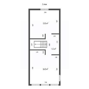 Дом 142м&sup2;, 2-этажный, участок 7 сот.  