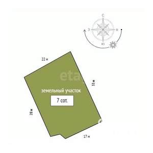 Дом 130м&sup2;, 2-этажный, участок 7 сот.  