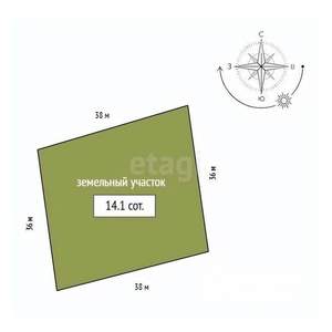 Дом 170м², 2-этажный, участок 14 сот.  