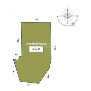 Дом 57м&sup2;, 1-этажный, участок 5 сот.  