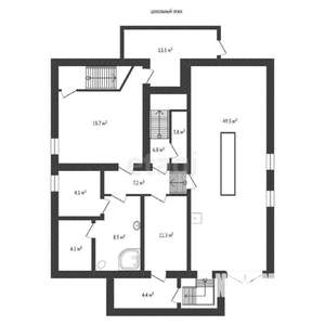 Дом 373м², 3-этажный, участок 19 сот.  