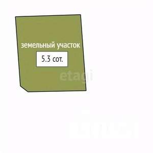Дом 60м&sup2;, 1-этажный, участок 5 сот.  