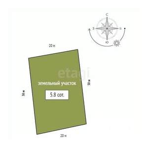 Дом 28м&sup2;, 1-этажный, участок 6 сот.  