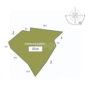 Дом 54м², 1-этажный, участок 10 сот.  