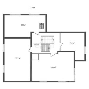 Дом 163м&sup2;, 2-этажный, участок 7 сот.  