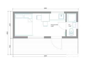 Дом 15м&sup2;, 1-этажный, участок 10 сот.  