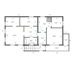 Дом 115м², 2-этажный, участок 4 сот.  