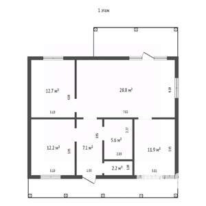 Дом 153м&sup2;, 2-этажный, участок 6 сот.  