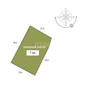 Дом 40м&sup2;, 1-этажный, участок 7 сот.  