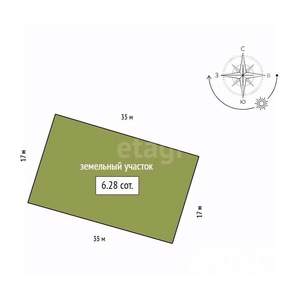 Дом 135м², 2-этажный, участок 6 сот.  