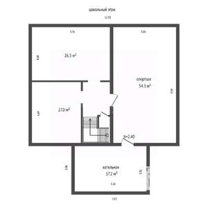 Дом 325м&sup2;, 3-этажный, участок 6 сот.  