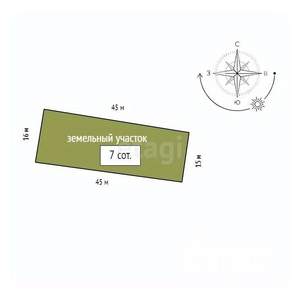 Дом 35м&sup2;, 1-этажный, участок 7 сот.  