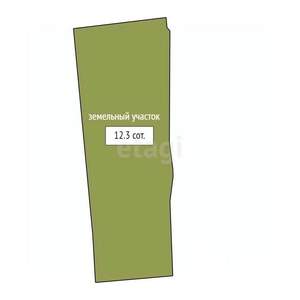 Дом 60м&sup2;, 1-этажный, участок 12 сот.  