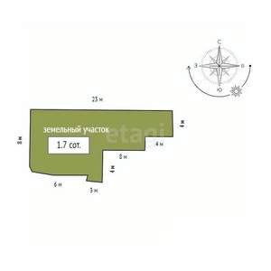 Дом 66м&sup2;, 2-этажный, участок 6 сот.  