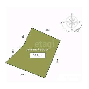 Дом 357м&sup2;, 3-этажный, участок 12 сот.  