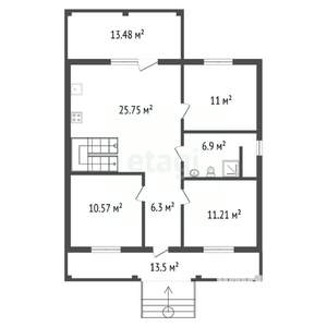 Дом 82м&sup2;, 2-этажный, участок 8 сот.  