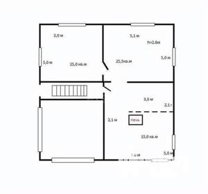 Дом 371м&sup2;, 2-этажный, участок 7 сот.  