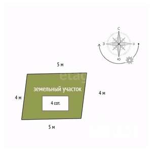 Дом 35м&sup2;, 2-этажный, участок 4 сот.  