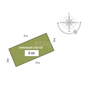 Дом 150м&sup2;, 1-этажный, участок 8 сот.  